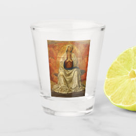 Madonna in Gloria (Jungfrau Maria begeistert) Schnapsglas