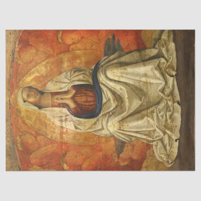 Madonna in Gloria (Jungfrau Maria begeistert) Seidenpapier (Vorderseite)