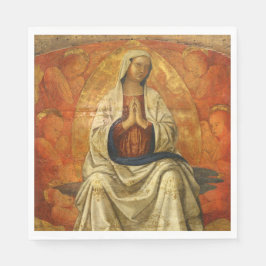 Madonna in Gloria (Virgin Mary Enthroned) Serviette