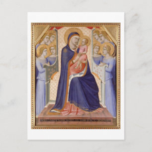 Madonna in Glory, c.1315 (Tempel auf Tafel) Postkarte