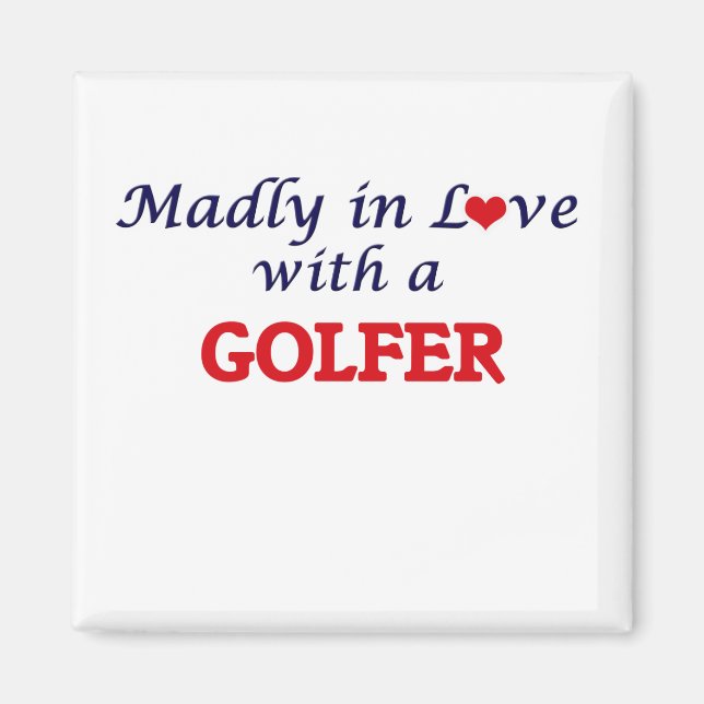 Madonna in Liebe mit einem Golfer Magnet (Vorne)