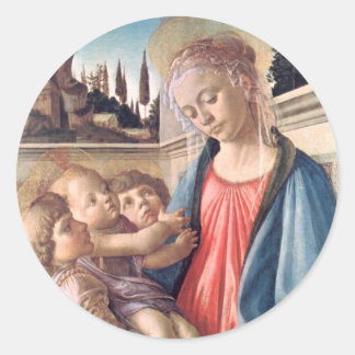 Madonna & Kind Zwei Kneipen Runder Aufkleber
