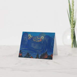 Madonna Laboris von Nicholas Roerich Dankeskarte
