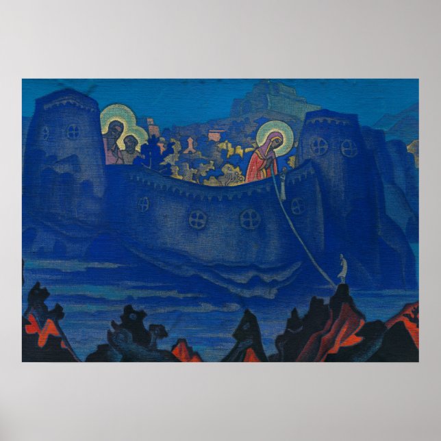 Madonna Laboris von Nicholas Roerich Poster (Vorne)
