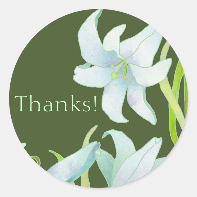 Madonna Lily danke Ihnen, Sticker (Vorderseite)