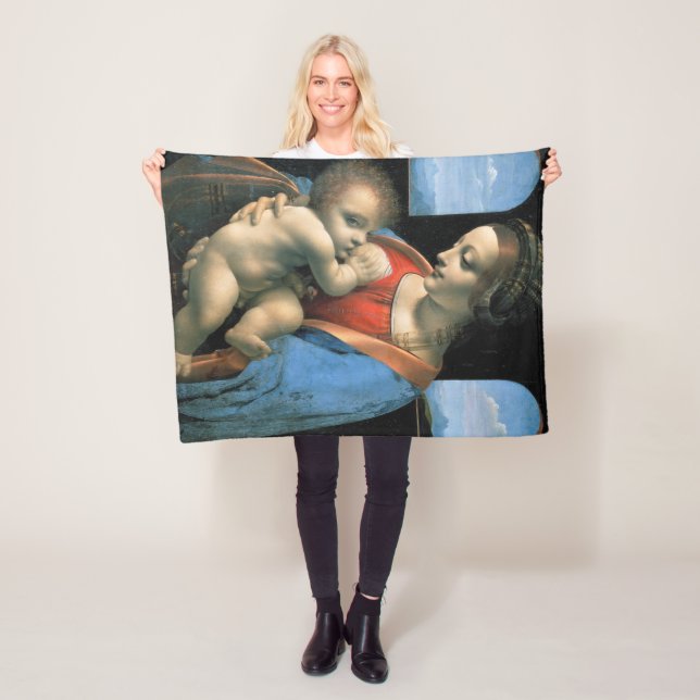 Madonna Litta, Leonardo da Vinci, 1490-1491 Fleecedecke (Beispiel)