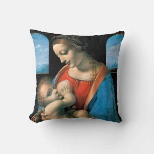 Madonna Litta, Leonardo da Vinci, 1490-1491 Kissen