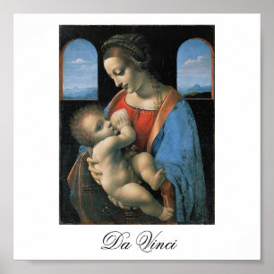 Madonna Litta von Leonardo Da Vinci c. 1490-1491 Poster