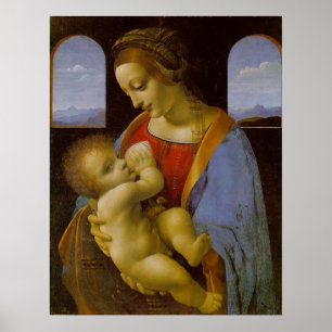 Madonna Litta von Leonardo Da Vinci Poster