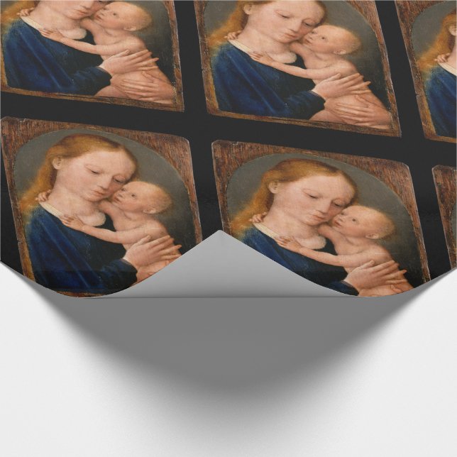 Madonna mit Christkind Geschenkpapier (Ecke)