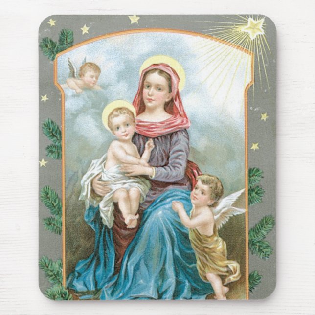 Madonna mit Christkind Mousepad (Vorne)