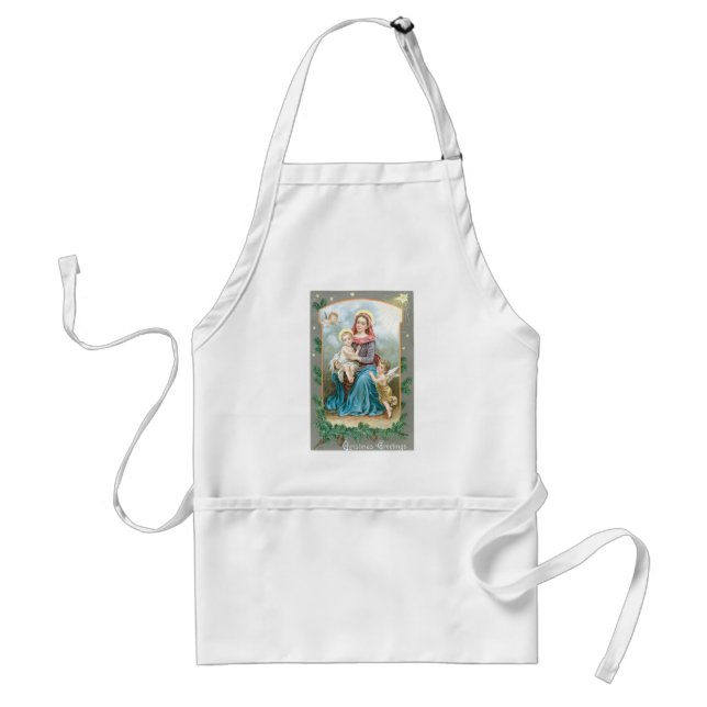 Madonna mit Christkind Schürze (Vorne)