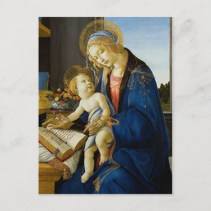 Madonna mit dem Buch von Botticelli Postkarte