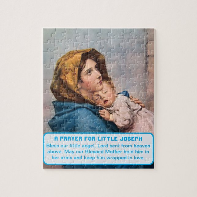 Madonna mit dem Christ Child Boy Keepake Puzzle (Vertikal)