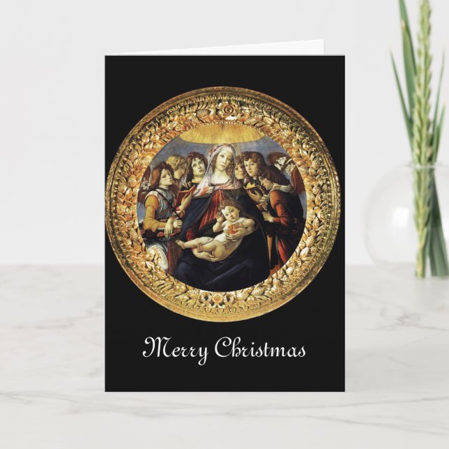 Madonna mit dem Granatapfel Feiertagskarte (Vorderseite)