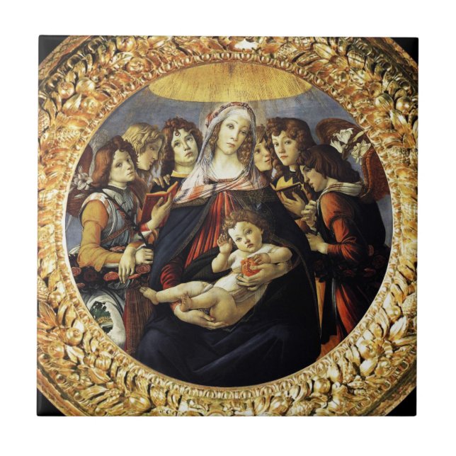 Madonna mit dem Granatapfel Fliese (Vorderseite)