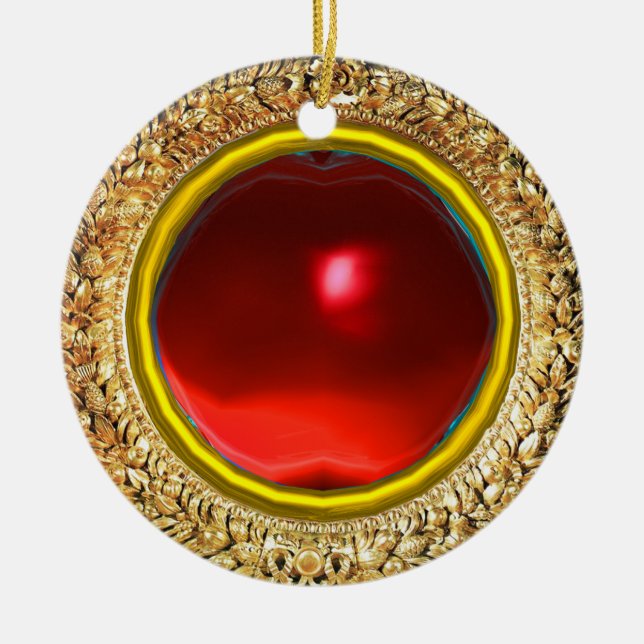 Madonna mit dem Granatapfel Keramik Ornament (Vorne)