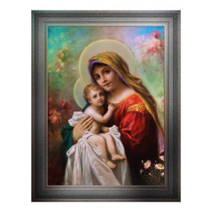 Madonna Mit dem Jesusknaben von Hans Zatzka Fotodruck