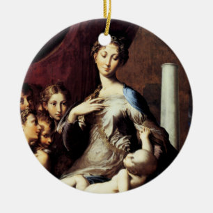 Madonna mit dem langen Hals durch Parmesankäse Keramik Ornament
