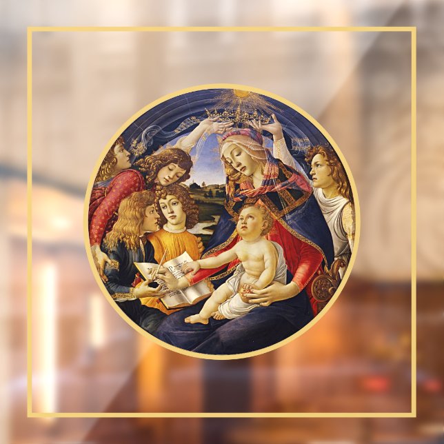 Madonna mit dem Magnificat Fensteraufkleber (Blatt 2)