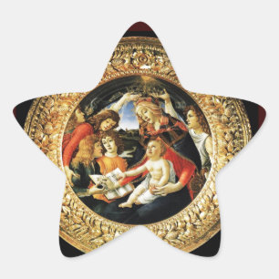 Madonna mit dem Magnificat Star Stern-Aufkleber