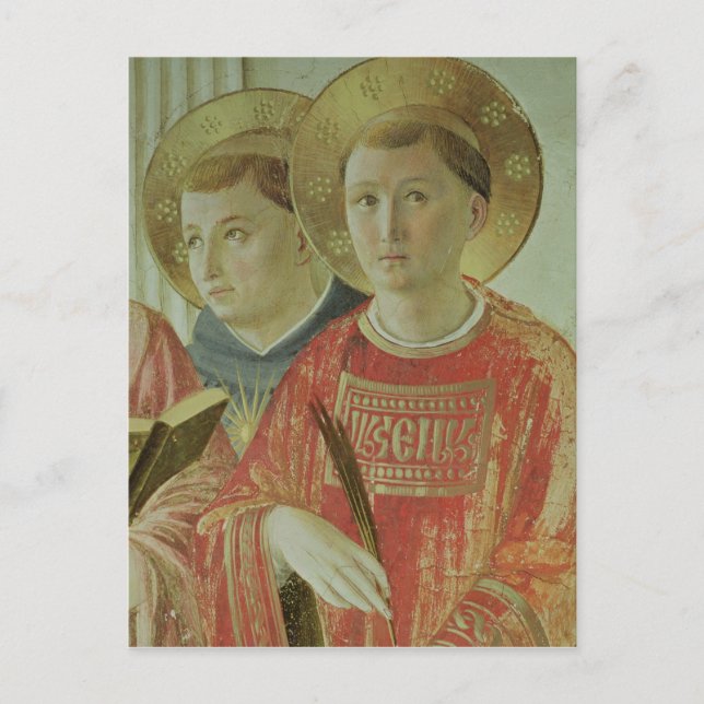 Madonna mit dem Schatten, Detail des Hl. Thomas Postkarte (Vorderseite)