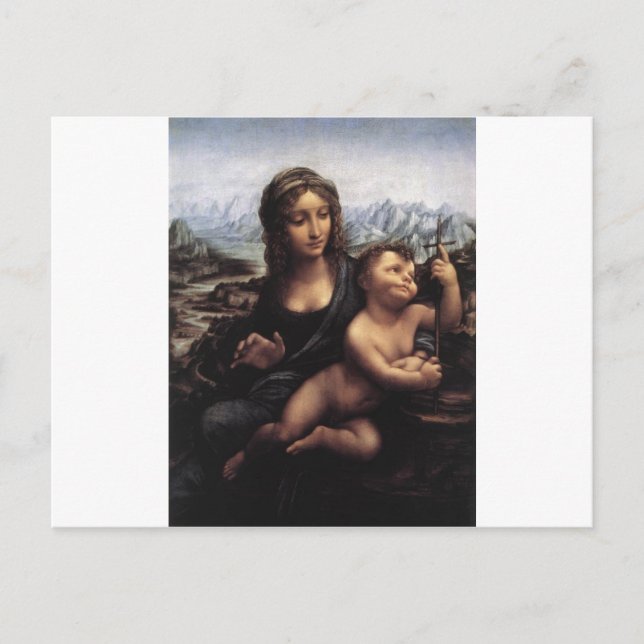 Madonna mit dem Yarnwinder Postkarte (Vorderseite)