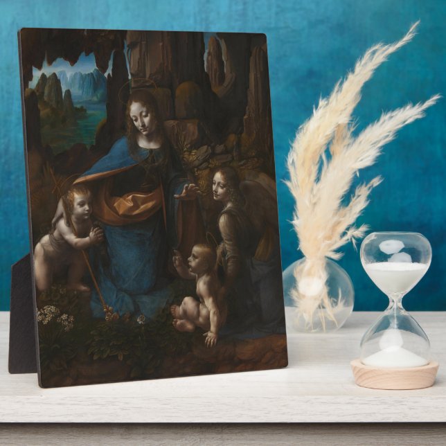 Madonna mit den Felsen, Jungfrau Maria, Jesus, Joh Fotoplatte (Seite)