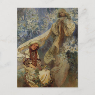 Madonna mit den Lilien Postkarte