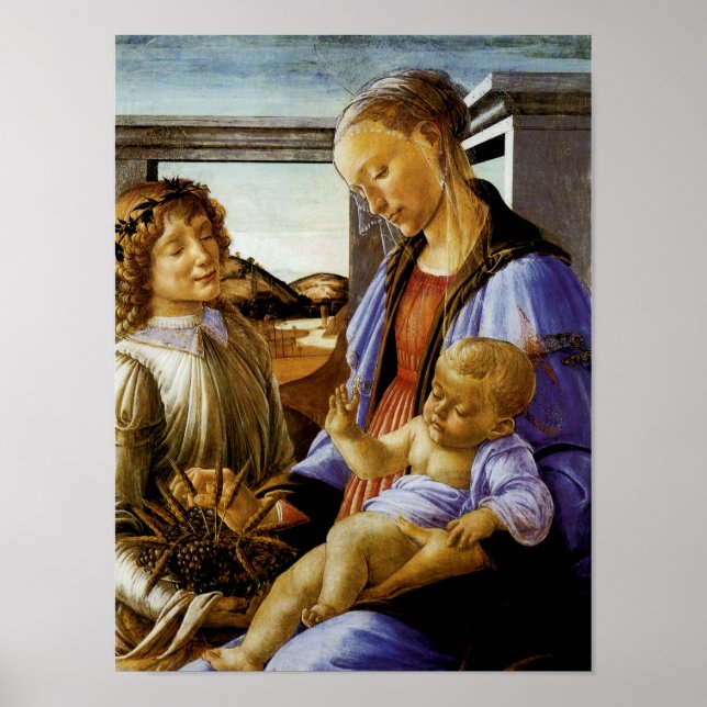 Madonna mit der Eucharistin Poster (Vorne)