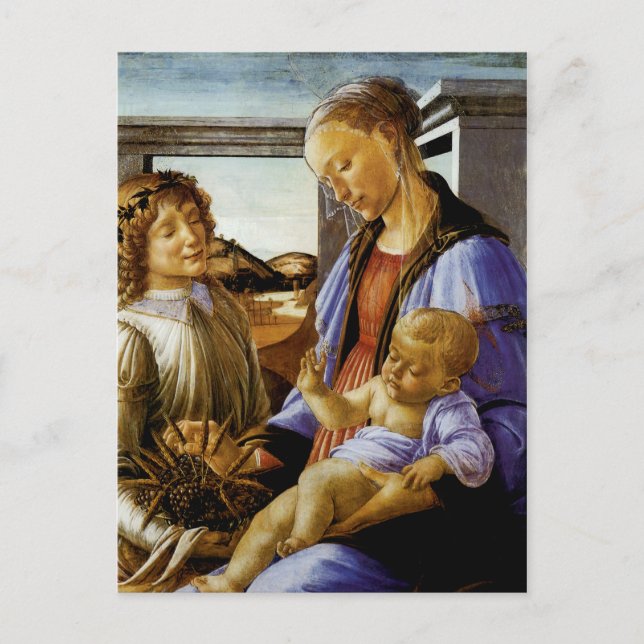 Madonna mit der Eucharistin Postkarte (Vorderseite)