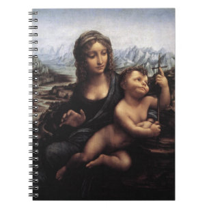 Madonna mit der Garnwinde, Leonardo Da Vinci Notizblock