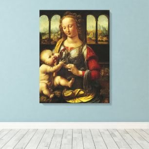 Madonna mit der Nelke von Leonardo da Vinci Leinwanddruck