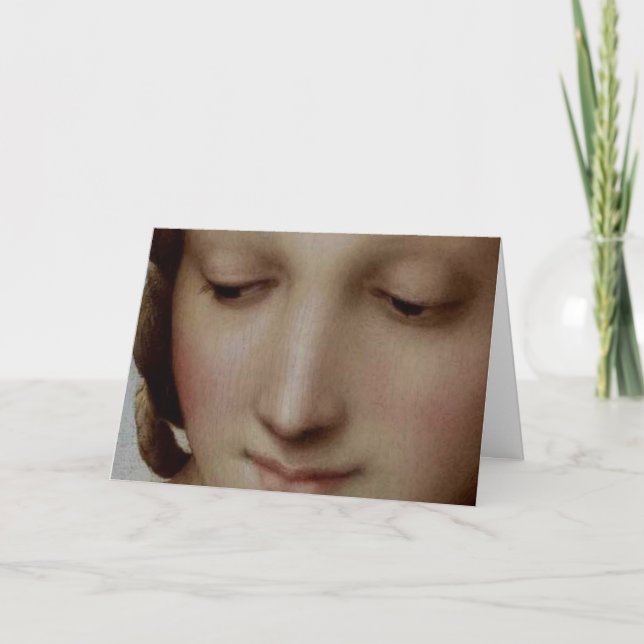 Madonna mit der Wiese Feiertagskarte (Vorderseite)