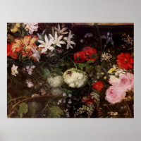 Madonna mit einem Blumenkranz