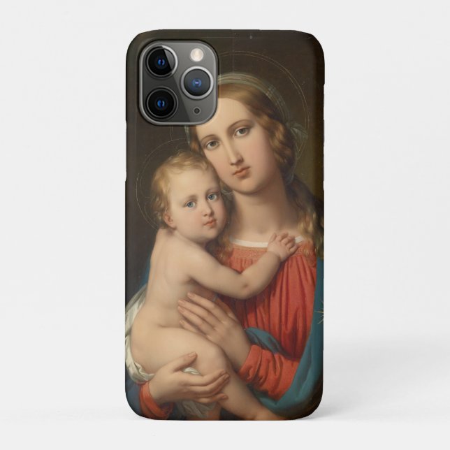 Madonna mit Kind Case-Mate iPhone Hülle (Rückseite)