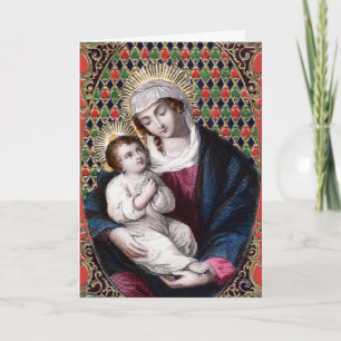 Madonna mit Kind (DPT 001) Feiertagskarte