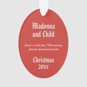 Madonna mit Kind (DPT 001) Ornament