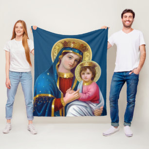 Madonna mit Kind Fleecedecke