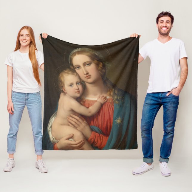 Madonna mit Kind Fleecedecke (Beispiel)
