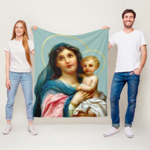 Madonna mit Kind Fleecedecke