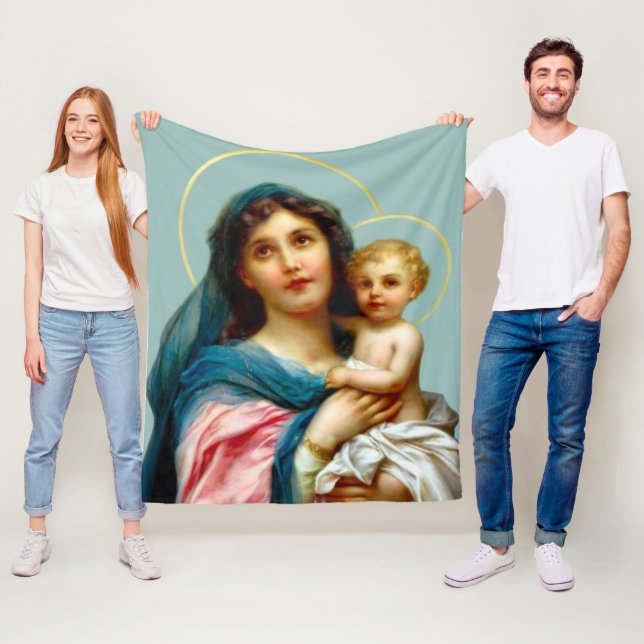Madonna mit Kind Fleecedecke (Beispiel)