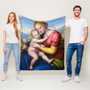 Madonna mit Kind Fleecedecke