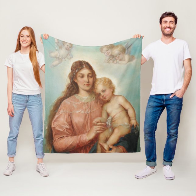 Madonna mit Kind Fleecedecke (Beispiel)