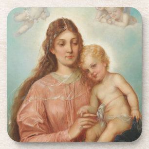 Madonna mit Kind Getränkeuntersetzer