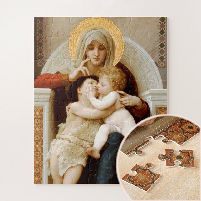 Madonna mit Kind & John the Baptist, Bouguereau Puzzle (Von Creator hochgeladen)