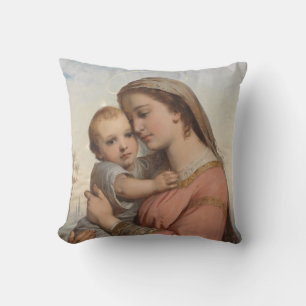 Madonna mit Kind Kissen