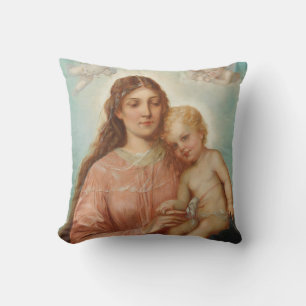 Madonna mit Kind Kissen