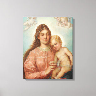 Madonna mit Kind Leinwanddruck