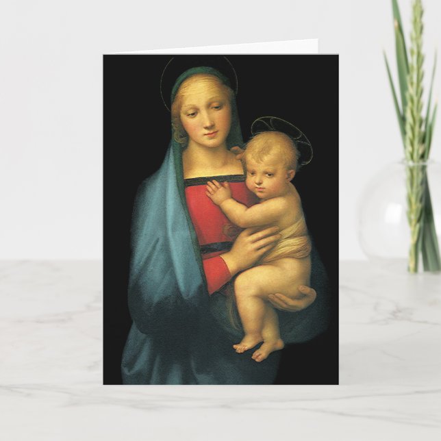 Madonna mit Kind, Madonna del Granduca von Raphael Karte (Vorderseite)